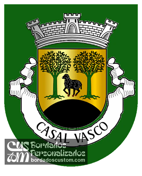 Emblema Bordado Freguesia de Casal Vasco (Fornos de Algodres, Guarda)