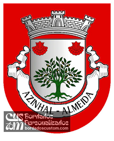 Emblema Bordado Antiga Freguesia de Azinhal (Almeida, Guarda)