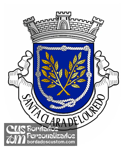 Emblema Bordado Freguesia de Santa Clara de Louredo (Beja, Beja)