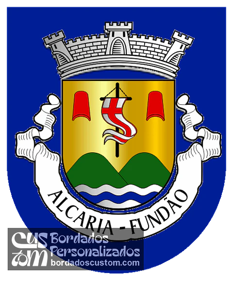 Emblema Bordado Freguesia de Alcaria (Fundão, Castelo Branco)