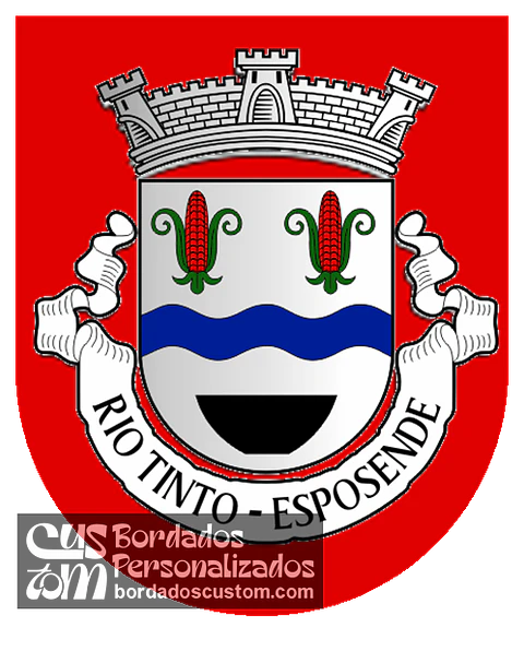 Emblema Bordado Antiga Freguesia de Rio Tinto (Esposende, Braga)