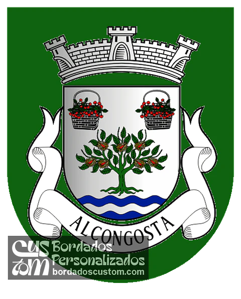 Emblema Bordado Freguesia de Alcongosta (Fundão, Castelo Branco)