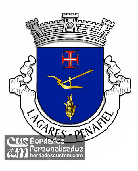 Emblema Bordado Antiga Freguesia de Lagares (Penafiel, Porto)