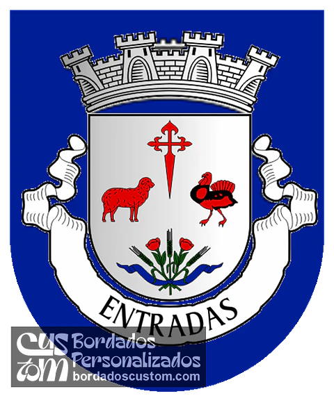 Emblema Bordado Freguesia de Entradas (Castro Verde, Beja)