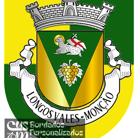 Emblema Bordado Freguesia de Longos Vales (Monção, Viana do Castelo) 1