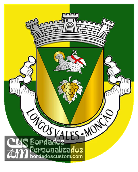 Emblema Bordado Freguesia de Longos Vales (Monção, Viana do Castelo)