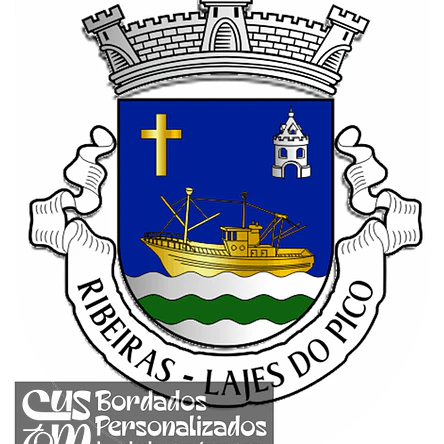 Emblema Bordado Freguesia de Ribeiras (Lajes do Pico, Açores) 1