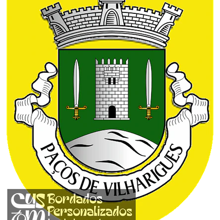 Emblema Bordado Antiga Freguesia de Paços de Vilharigues (Vouzela, Viseu) 1