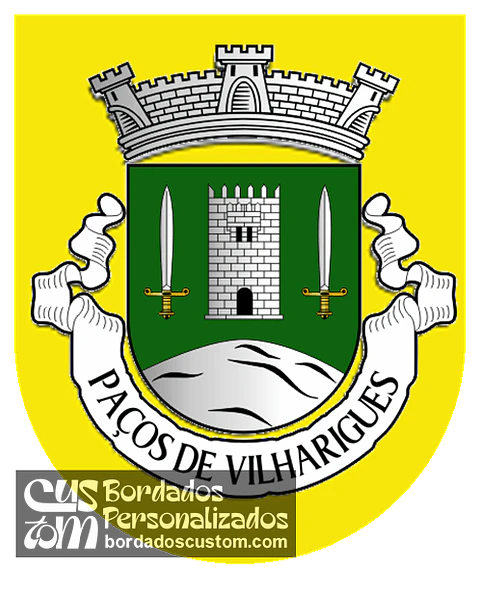 Emblema Bordado Antiga Freguesia de Paços de Vilharigues (Vouzela, Viseu)