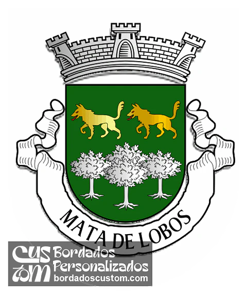 Emblema Bordado Freguesia de Mata de Lobos (Figueira de Castelo Rodrigo, Guarda)