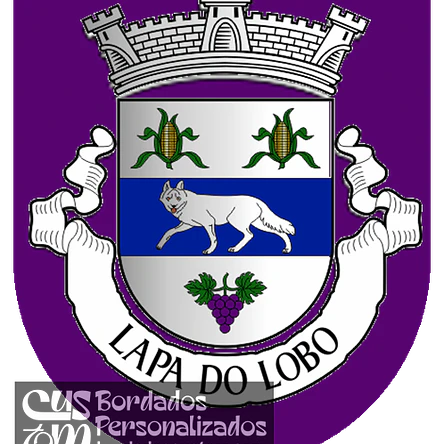 Emblema Bordado Freguesia de Lapa do Lobo (Nelas, Viseu) 1