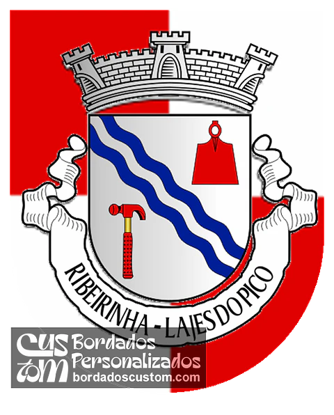 Emblema Bordado Freguesia de Ribeirinha (Lajes do Pico, Açores)
