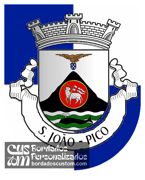Emblema Bordado Freguesia de São João (Lajes do Pico, Açores)