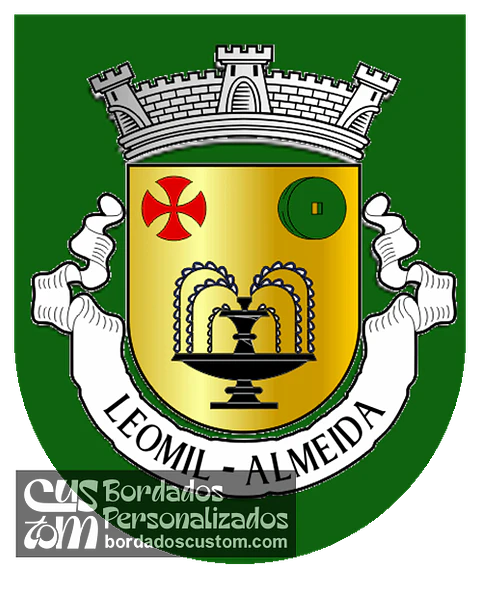 Emblema Bordado Antiga Freguesia de Leomil (Almeida, Guarda)