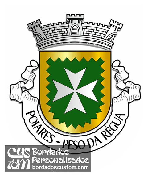 Emblema Bordado Antiga Freguesia de Poiares (Peso da Régua, Vila Real)