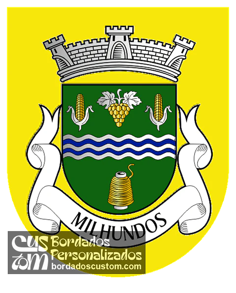 Emblema Bordado Antiga Freguesia de Milhundos (Penafiel, Porto)