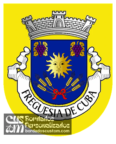 Emblema Bordado Freguesia de Cuba (Cuba, Beja)