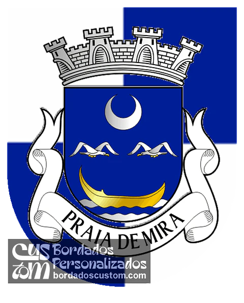 Emblema Bordado Freguesia de Praia de Mira (Mira, Coimbra)