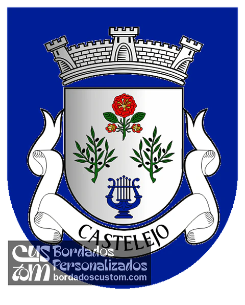Emblema Bordado Freguesia de Castelejo (Fundão, Castelo Branco)