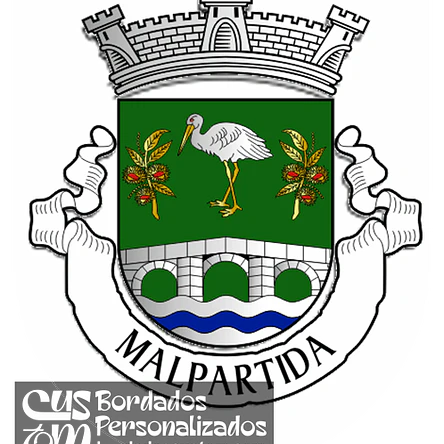 Emblema Bordado Antiga Freguesia de Malpartida (Almeida, Guarda) 1