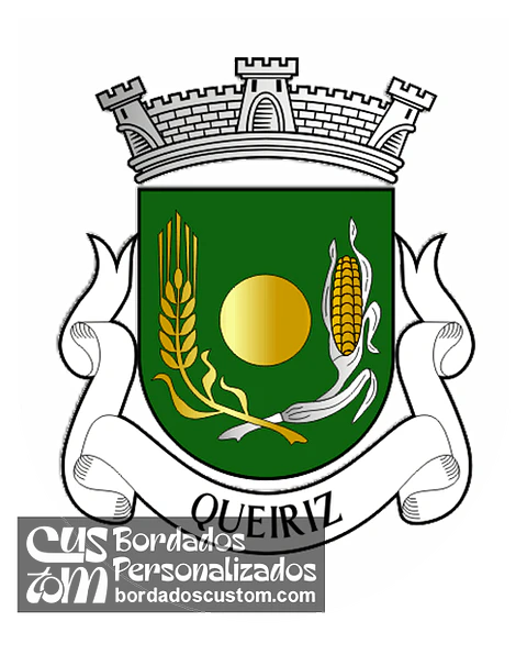 Emblema Bordado Freguesia de Queiriz (Fornos de Algodres, Guarda)