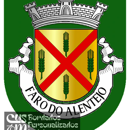 Emblema Bordado Freguesia de Faro do Alentejo (Cuba, Beja) 1