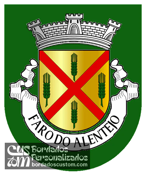 Emblema Bordado Freguesia de Faro do Alentejo (Cuba, Beja)