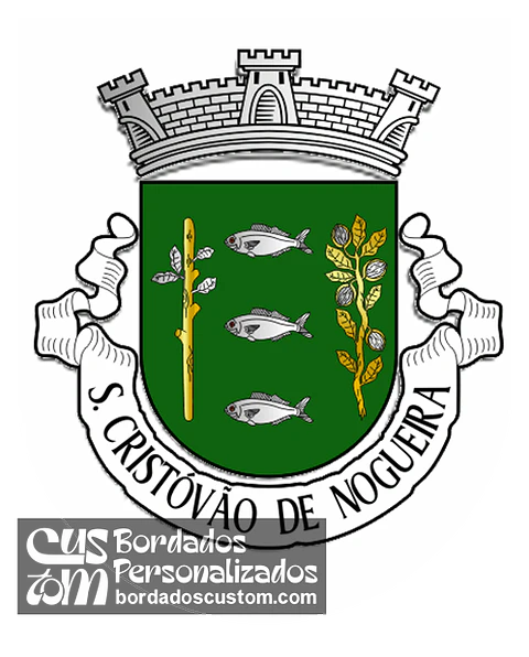 Emblema Bordado Freguesia de São Cristóvão de Nogueira (Cinfães, Viseu)