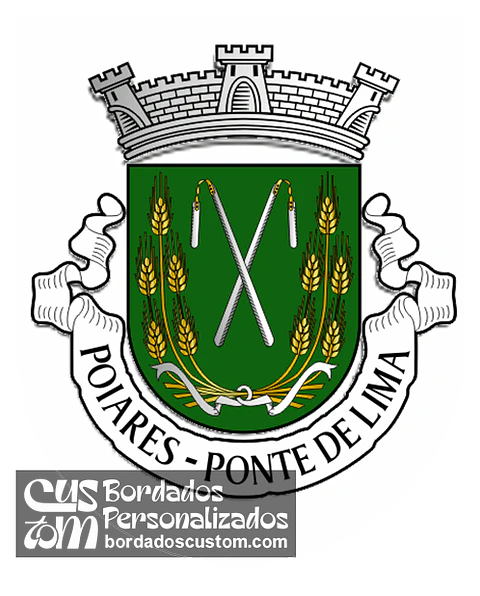 Emblema Bordado Freguesia de Poiares (Ponte de Lima, Viana do Castelo)