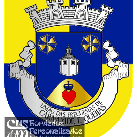 Emblema Bordado Freguesia de Carnaxide e Queijas (Oeiras, Lisboa) 1