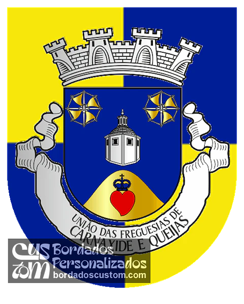 Emblema Bordado Freguesia de Carnaxide e Queijas (Oeiras, Lisboa)