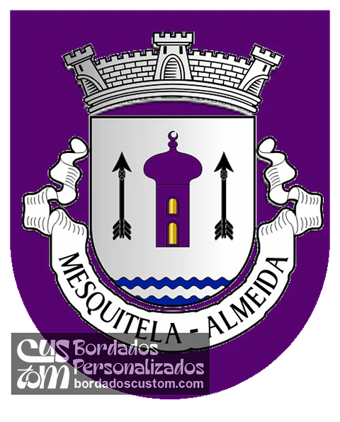 Emblema Bordado Antiga Freguesia de Mesquitela (Almeida, Guarda)
