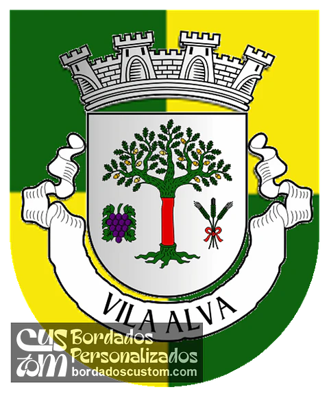 Emblema Bordado Freguesia de Vila Alva (Cuba, Beja)