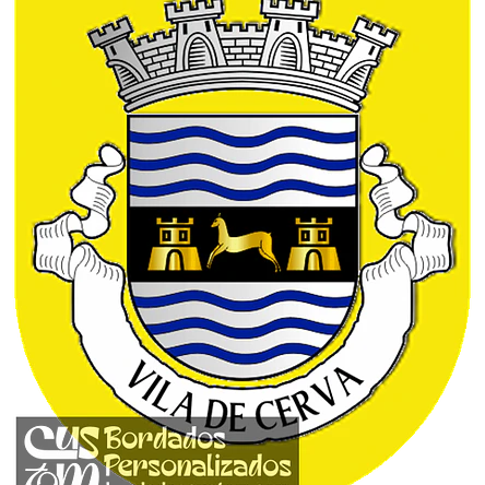 Emblema Bordado Antiga Freguesia de Cerva (Ribeira de Pena, Vila Real) 1