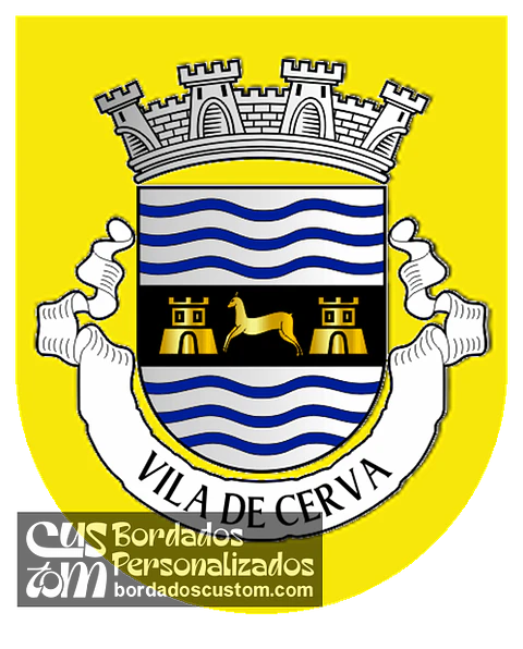 Emblema Bordado Antiga Freguesia de Cerva (Ribeira de Pena, Vila Real)