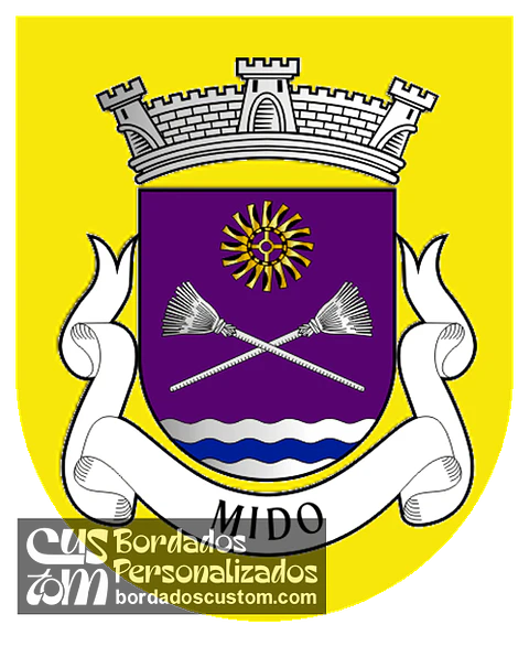 Emblema Bordado Antiga Freguesia de Mido (Almeida, Guarda)