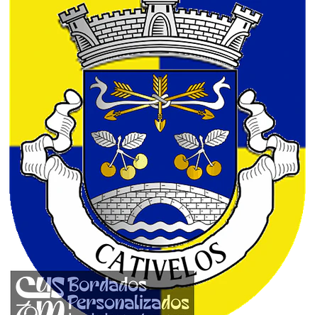 Emblema Bordado Freguesia de Cativelos (Gouveia, Guarda) 1