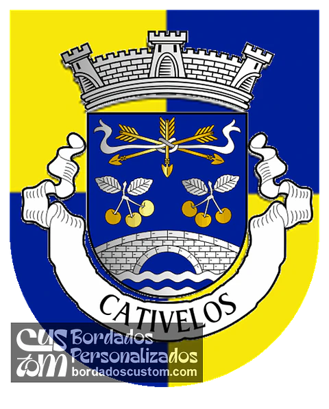 Emblema Bordado Freguesia de Cativelos (Gouveia, Guarda)