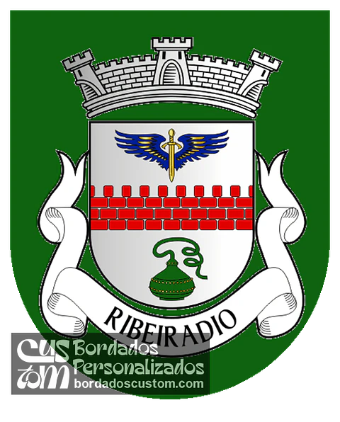 Emblema Bordado Freguesia de Ribeiradio (Oliveira de Frades, Viseu)