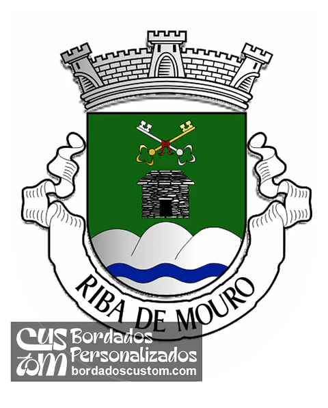 Emblema Bordado Freguesia de Riba de Mouro (Monção, Viana do Castelo)