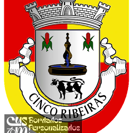 Emblema Bordado Freguesia de Cinco Ribeiras (Angra do Heroísmo, Açores) 1