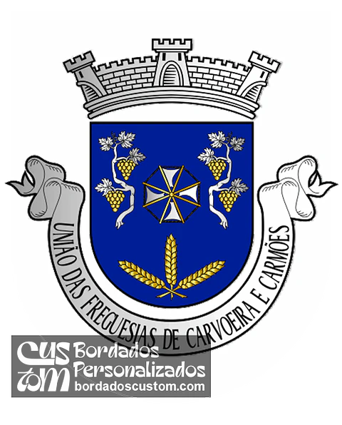 Emblema Bordado Freguesia de Carvoeira e Carmões (Torres Vedras, Lisboa)