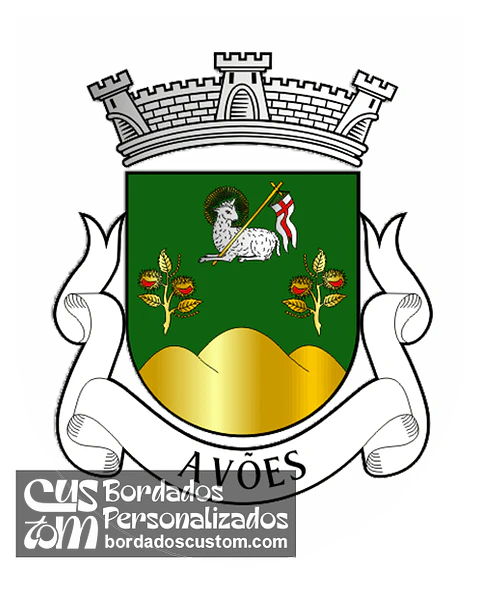 Emblema Bordado Freguesia de Avões (Lamego, Viseu)