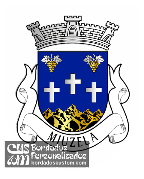 Emblema Bordado Antiga Freguesia de Miuzela (Almeida, Guarda)