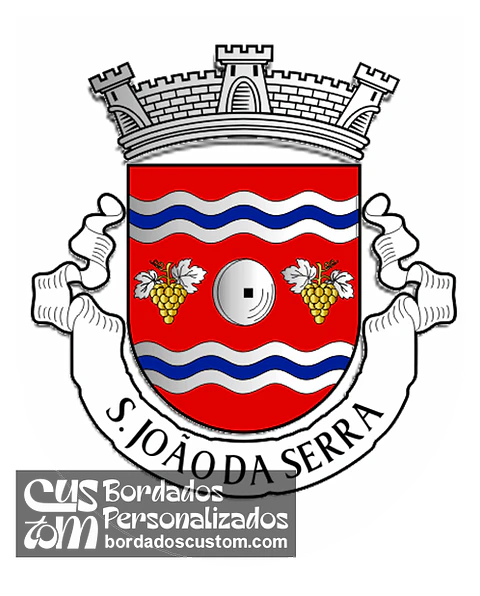 Emblema Bordado Freguesia de São João da Serra (Oliveira de Frades, Viseu)