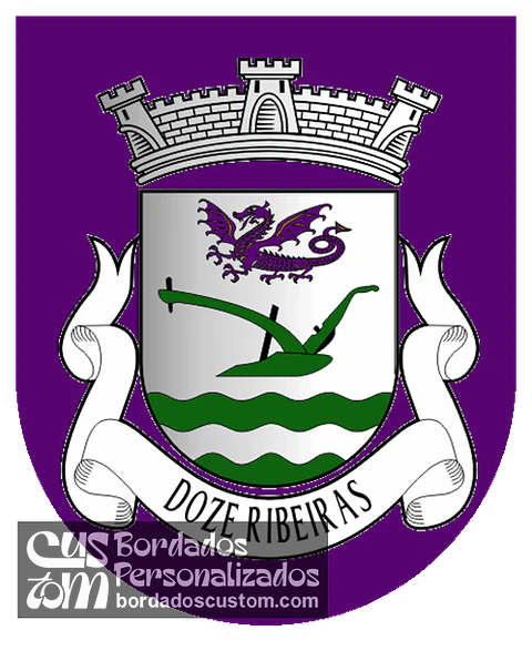 Emblema Bordado Freguesia de Doze Ribeiras (Angra do Heroísmo, Açores)