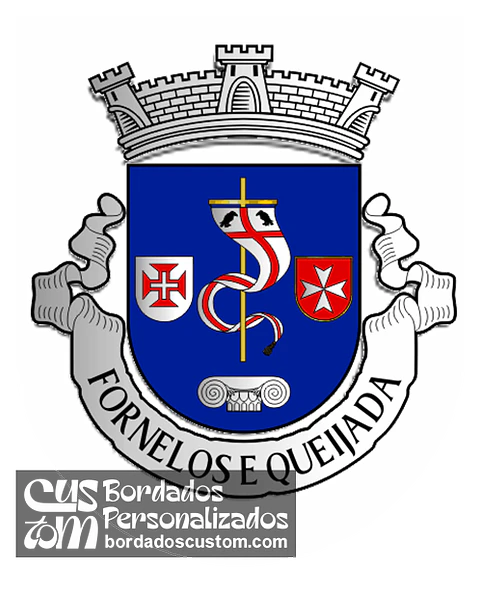 Emblema Bordado Freguesia de Fornelos e Queijada (Ponte de Lima, Viana do Castelo)