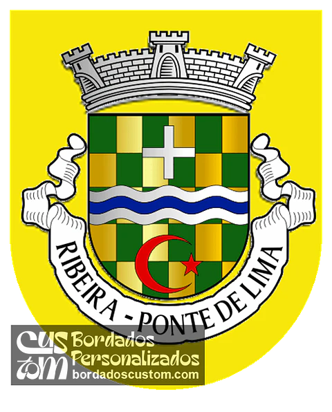 Emblema Bordado Freguesia de Ribeira (Ponte de Lima, Viana do Castelo)
