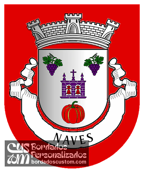 Emblema Bordado Antiga Freguesia de Naves (Almeida, Guarda)