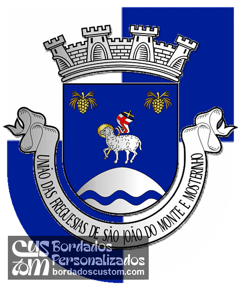 Emblema Bordado Freguesia de São João do Monte e Mosteirinho (Tondela, Viseu)